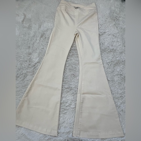 Free People Cross Waist Flare Pants - Size 29 - Picture 2 of 10